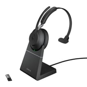 Jabra Evolve2 65 - USB-A MS Teams Mono with Charging Stand - Black Wireless Headset / Music Headphones