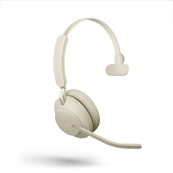 Jabra Evolve2 65 - USB-C MS Teams Mono - Beige Wireless Headset / Music Headphones Beige