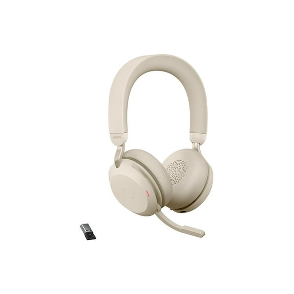 Jabra Evolve2 75 - USB-A UC - Beige Wireless Headset / Music Headphones beige