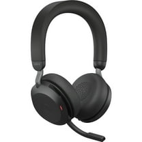 Pre-Owned Jabra Evolve2 75 Wireless On-ear Stereo Headset - USB-C - Unified Communication - Black - Binaural - Ear-cup - 3000 cm - Bluetooth - 20 Hz to 20 kHz - MEMS Technology Microphone - Noise Cancelling