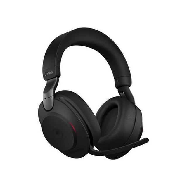 Jabra Evolve2 85 Link380c MS Stereo - Black Wireless Headset / Music Headphones (Microsoft Teams, USB Type-C, Noise-Canceling)