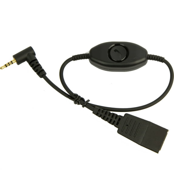 Jabra Quick Disconnect (QD) to 2.5 mm Jack Cord, With answer/end button 8800-00-79