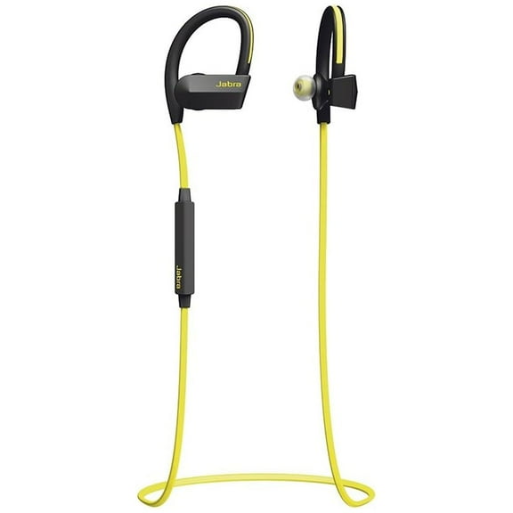 Jabra Sport Pace Wireless Bluetooth Earbuds with Microphone - Black and Yellow