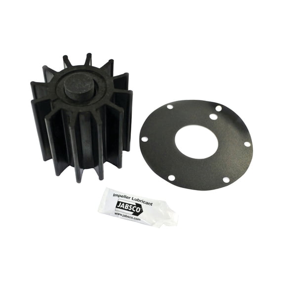9" JABSCO Black Neoprene 12 Blade Impeller Kit