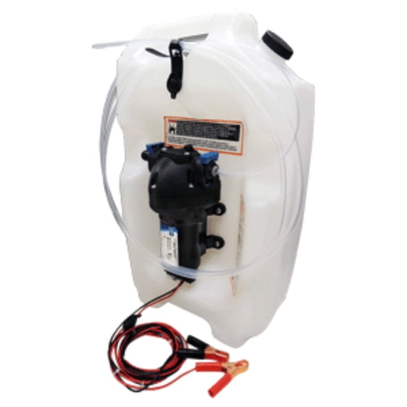 19" White Jabsco Flat Tank Oil Changer System 3.5-Gallon Tank 12-Volts