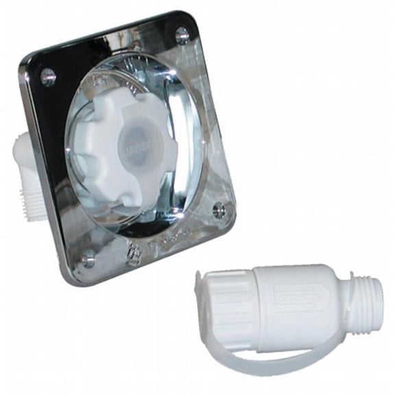 Jabsco 44412-2045 Water Pressure Regulator - Flush Mount - Chrome, 45 PSI