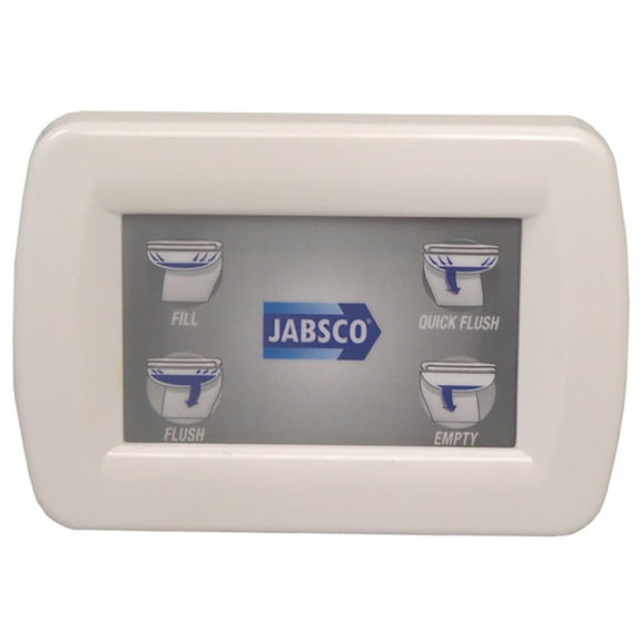 6" White Jabsco Control Kit for Deluxe Flush and Lite Flush Toilets