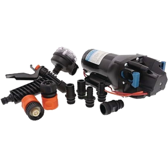 Jabsco Q402J118N3A Hotshot Series Washdown Pump, 24V, 4GPM