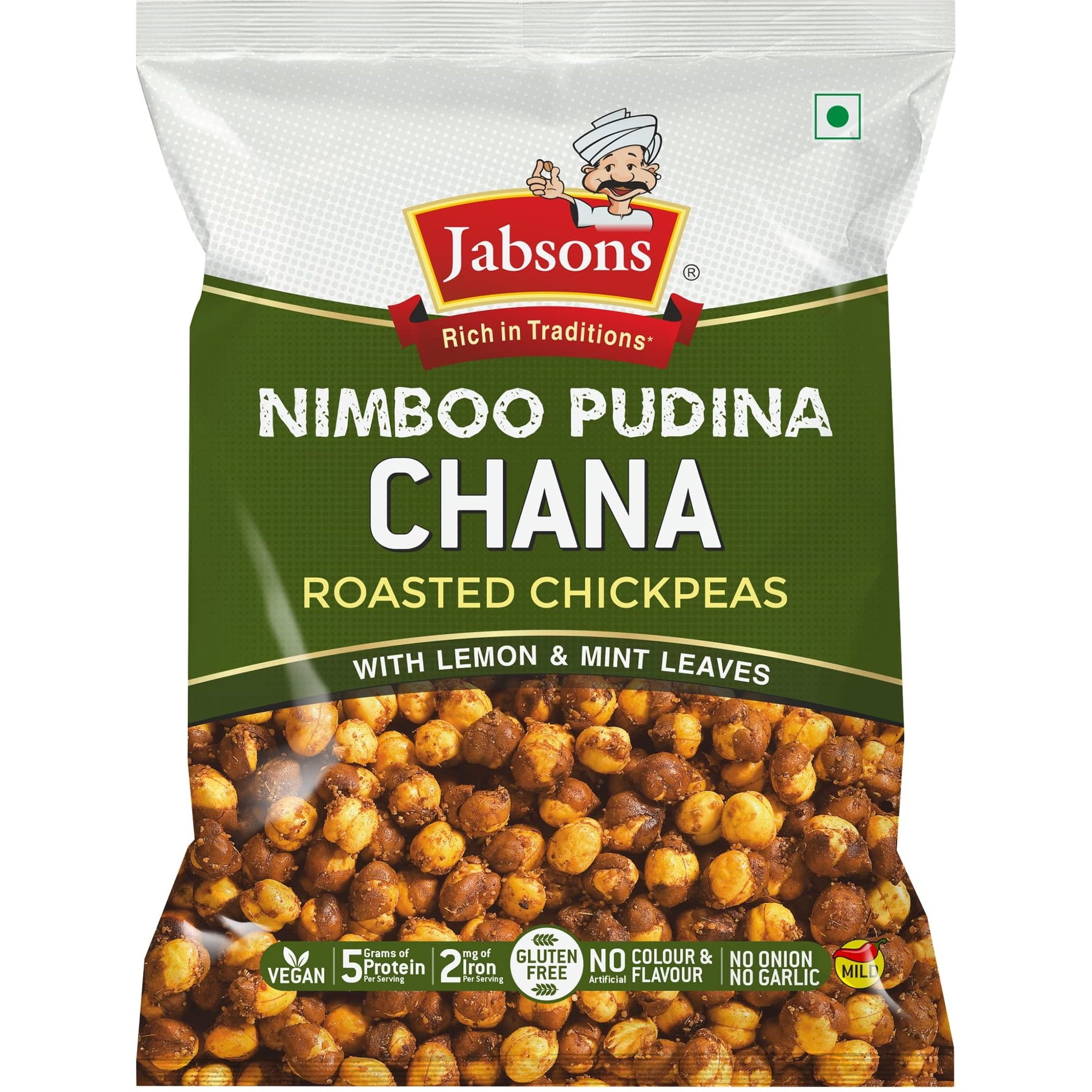 ★chana★ Jabsons Roasted Chana Nimboo Pudina - 150 Gm (5.29 Oz) - Walmart.com