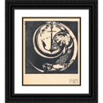 thumbnail image 1 of Jac Jongert 20x23 Black Ornate Framed Double Matted Museum Art Print Titled: Het Anker (1919), 1 of 5