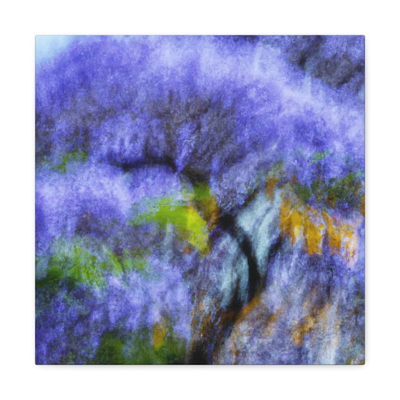 Jacaranda Tree Abstraction - Canvas