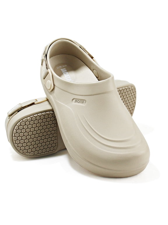 Men's Comfort EVA Clogs Slip Resistant Work Shoes (Beige)