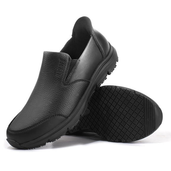 Jacata Slip On Shoes for Men Arch Support Non Slip Work Shoes (Size 10)