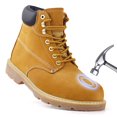thumbnail image 1 of Jacata Work Boots for Men Soft Toe Non Slip Leather Construction Boots (Size 8.5), 1 of 1