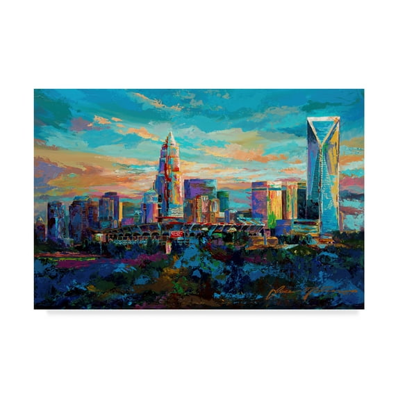 Jace D. Mctier 'The Queen City Charlotte North Carolina' Canvas Art