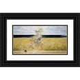 thumbnail image 1 of Jacek Malczewski 14x9 Black Ornate Wood Framed Double Matted Museum Art Print Titled: In the Dust Storm (1893-1894), 1 of 5