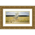 thumbnail image 1 of Jacek Malczewski 18x11 Gold Ornate Wood Frame and Double Matted Museum Art Print Titled - In the Dust Storm (1893-1894), 1 of 4