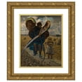 thumbnail image 1 of Jacek Malczewski 20x24 Gold Ornate Framed and Double Matted Museum Art Print Titled - Following the Angel - Triptych (Central Part) (1901), 1 of 4