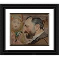 thumbnail image 1 of Jacek Malczewski 24x20 Black Ornate Framed Double Matted Museum Art Print Titled: Portrait of Feliks Jasieński (1903), 1 of 5
