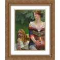 thumbnail image 1 of Jacek Malczewski 2x Matted 20x24 Gold Ornate Framed Art Print 'Christ and the Samaritian Woman', 1 of 2
