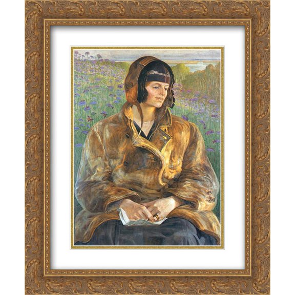 Jacek Malczewski 2x Matted 20x24 Gold Ornate Framed Art Print 'Ellenai'