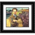 thumbnail image 1 of Jacek Malczewski 2x Matted 22x20 Black Ornate Framed Art Print 'Portrait of Wladyslaw Reymont', 1 of 2