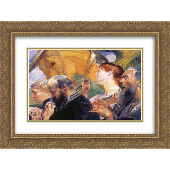 Jacek Malczewski 2x Matted 24x20 Gold Ornate Framed Art Print 'Art'