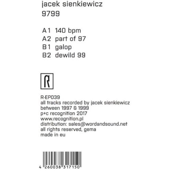 Jacek Sienkiewicz - 9799 - Electronica - Vinyl
