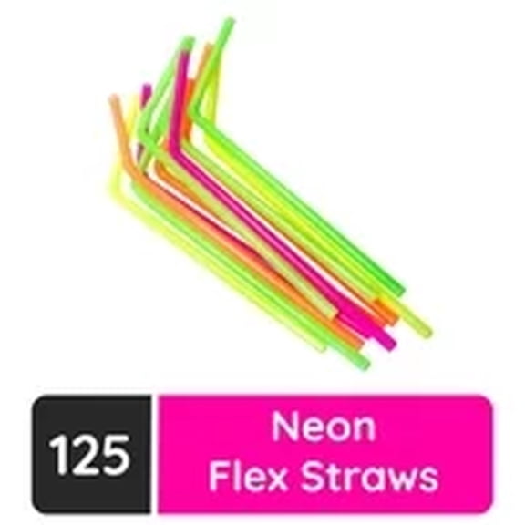 Jacent Flexible Disposable Drinking Straws (Pack of 3)