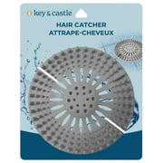 Jacent Standard Size White Plastic Tub Drain Strainer Pack of 32