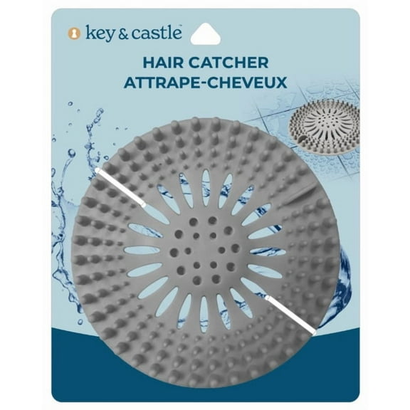 Jacent Standard Size White Plastic Tub Drain Strainer (Pack of 3)