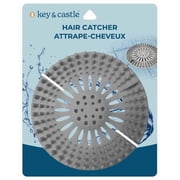 Key & Castle Hair Catcher Drain Cover Color May Vary Pack of 4