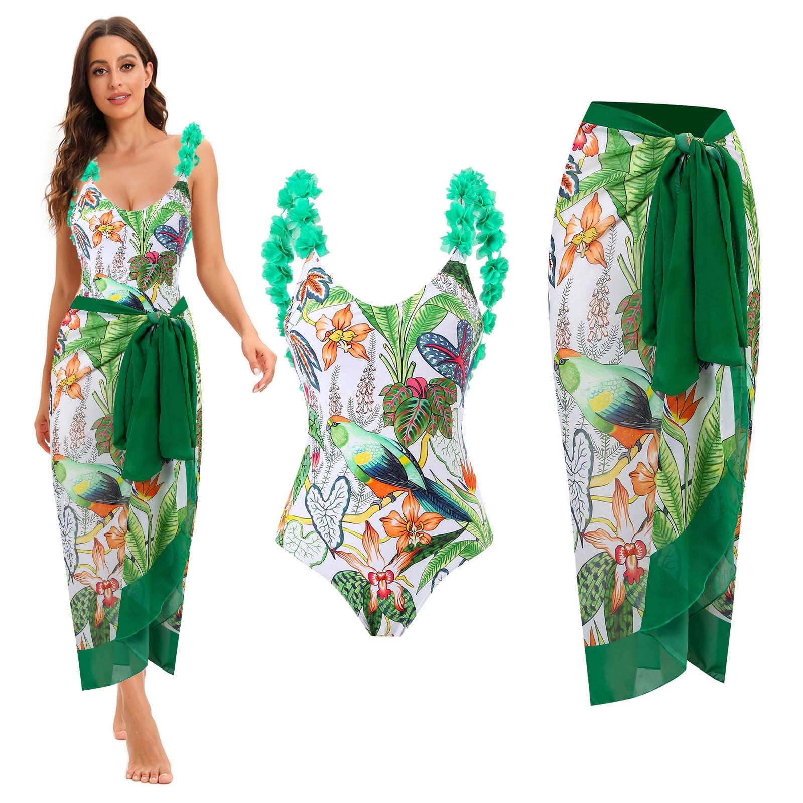 Beach Skirt Swimsuit Two-In-One Swimsuit