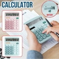 thumbnail image 1 of Jacenvly 2024 Easter Decorations Calculator 12 Digit Desktop Basic Calculato Dual-Power With Large Lcd Display Home Decor Living Room Blue, 1 of 6