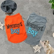 Jacenvly 2024 New Dog Clothes Pet Clothes Mom Son Puppy Vest Spring Summer Dog Pet Clothes Pet Tech