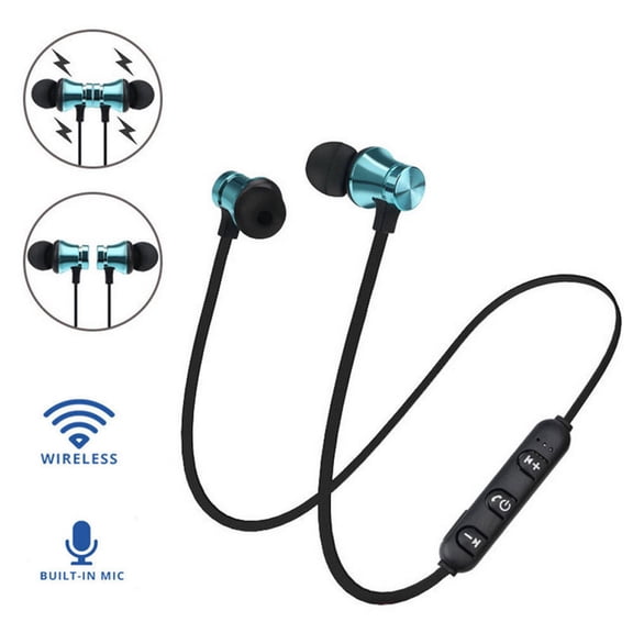 Jacenvly 2024 New Gaming Headset Bluetooth Stereo Earphone Headset Wireless Magnetic In-Ear Earbuds Headphone Noise Cancelling Headphones Gold