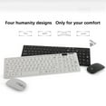 thumbnail image 1 of Jacenvly 2024 New Keyboard And Mouse Hk-06 Ultra-Thin Silent 2.4G Wireless Keyboard And Mouse Set 1600Dpi White, 1 of 10