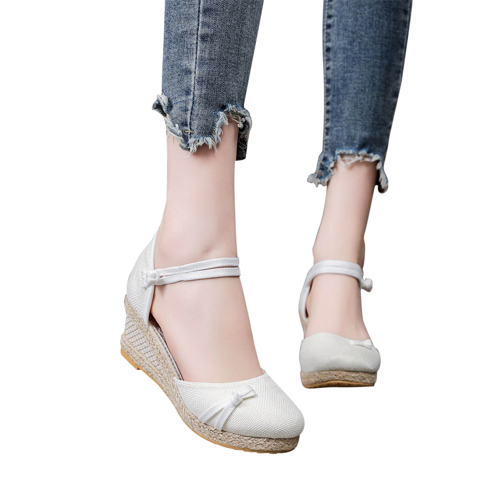 Summer Round Toe High Heel Wedge Casual Ladies Sandals main image 1