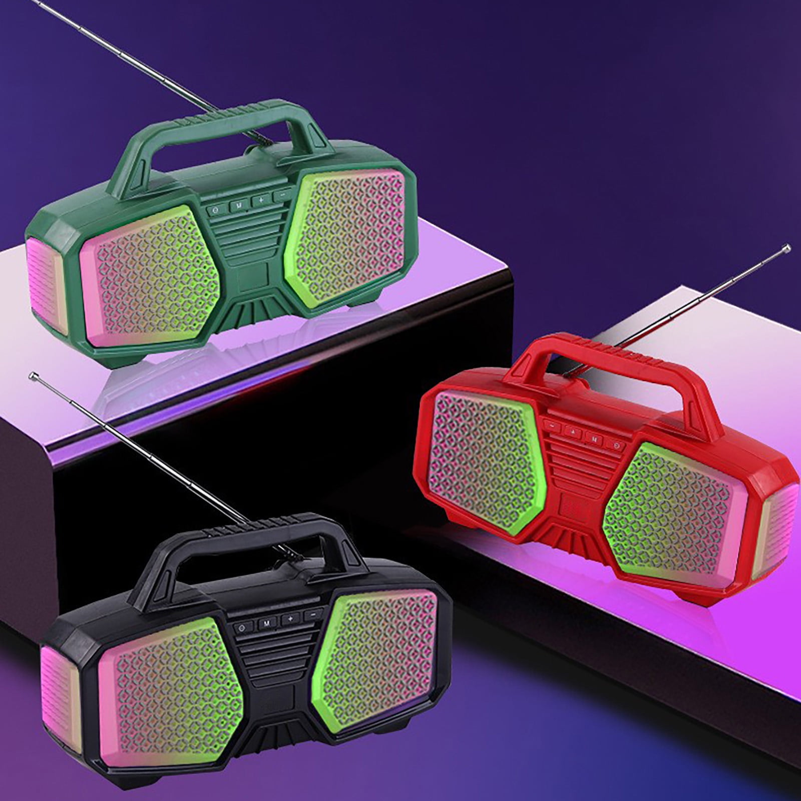 Jacenvly 2024 New Portable Lights Bluetooth Audio Portable Speakers Indoor and Outdoor Dj Sound