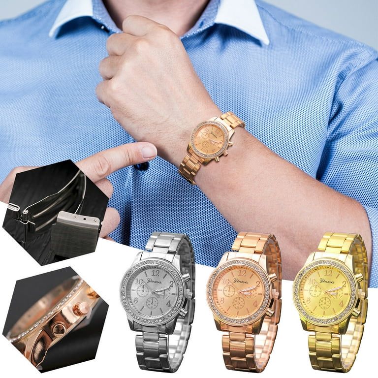 Jacenvly 2024 New Smart Watch Clearance Women'S Watch Fashion Women'S Watch  Diamond Full Star Women'S Watch Pointer And Number Leisure Quartz Watch  Watch Batteries Silver 