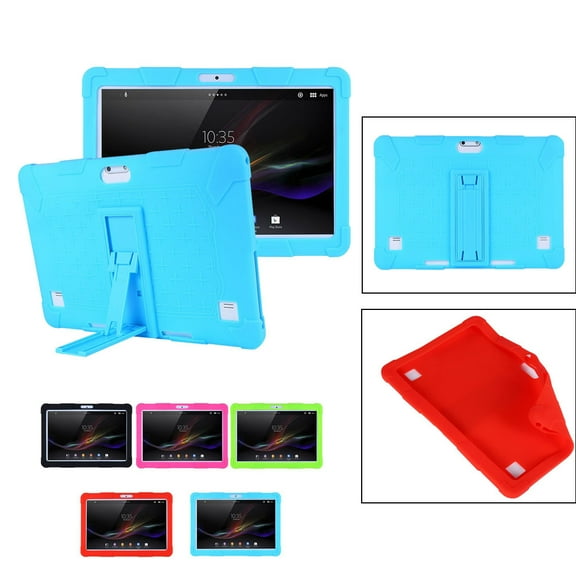 Jacenvly 2024 New Tablets On Sale Universal Silicone Cover Case For 10 10.1 Inch Android Tablet Pc Black
