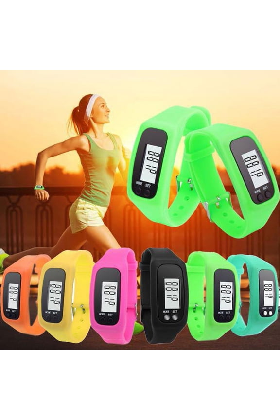 2024 New Watch Digital Lcd Pedometer Run Step Walking Distance Calorie Counter Bracelet Smart Watch Gifts for Girls