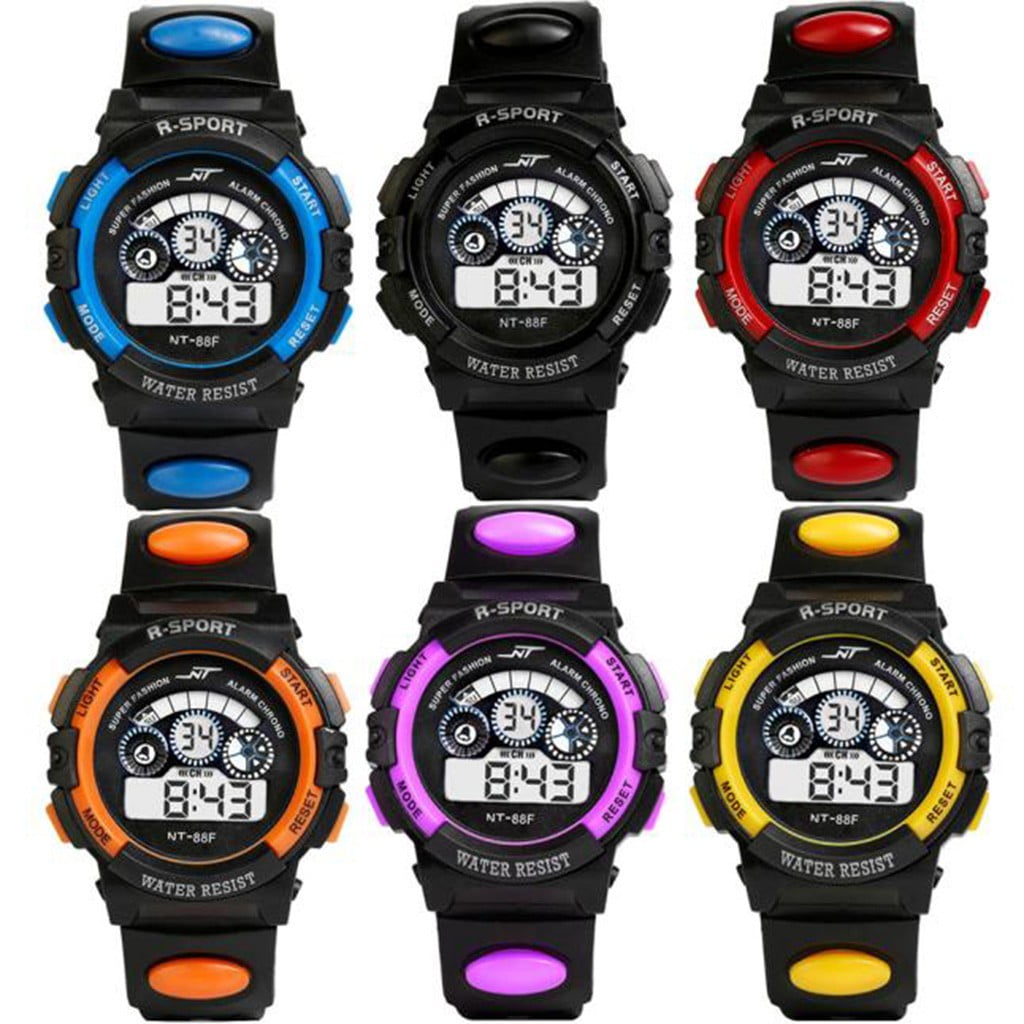 Jacenvly 2024 New Watch Mens Digital Led Quartz Alarm Date Sports Wrist ...