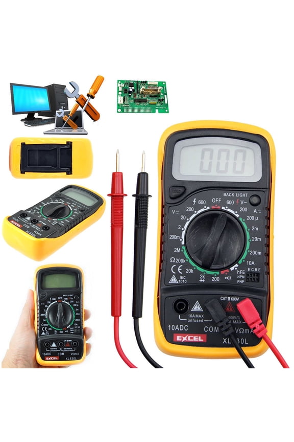 2024 New Watch Xl-830L Handheld Lcd Digital Multimeter 3 1/2 Voltmeter Ohmmeter Multitester F7 Smart Watch Gifts for Him