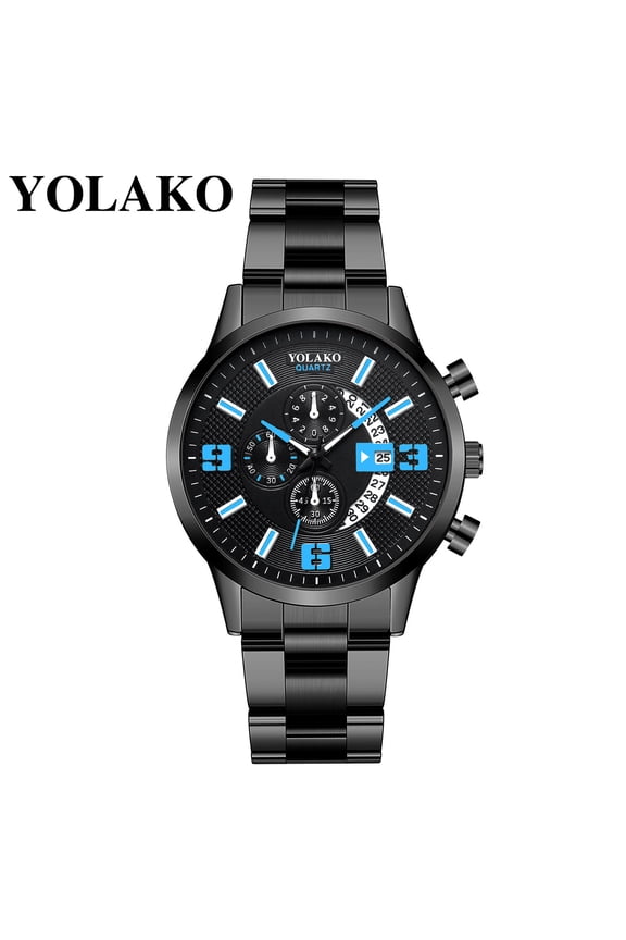 2024 New Watch Yolako Men'S Casual Fashion Quartz Stainless Steel Strap Watch Analog Watch Watches for Men Gifts for Women