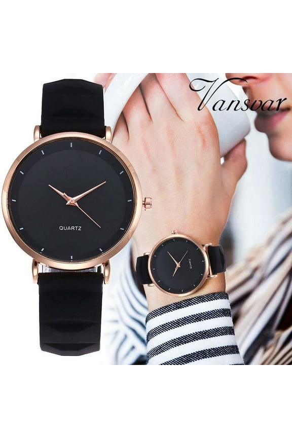 2024 New Watches For Men Sleek Fashion With Strap Dial Women'S Quartz Watch Gift Watch Gifts For Him Black