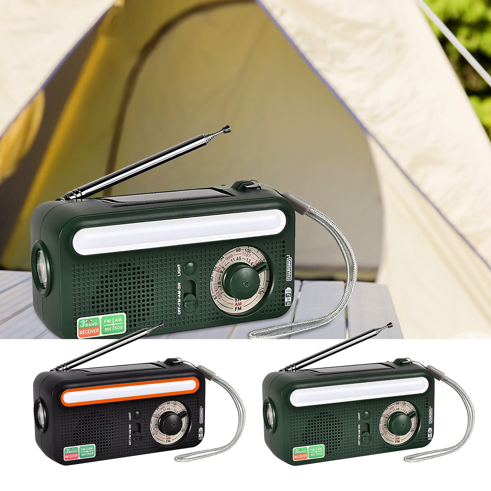 Jacenvly 2024 Valentines Day Decor Weather Radio Emergency Hand Crank ...