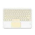 thumbnail image 1 of Jacenvly Android Tablet with Case Bluetooth Keyboard Round Cap Keyboard Portable Bt Wireless Keyboard with Touchpad Android Windows Pc Tablet, 1 of 5