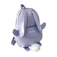 thumbnail image 1 of Jacenvly Backpack Laptop Solid Color Small Backpack Schoolbag Lightweight Student Schoolbag Personalized Bunny Backpack, 1 of 5