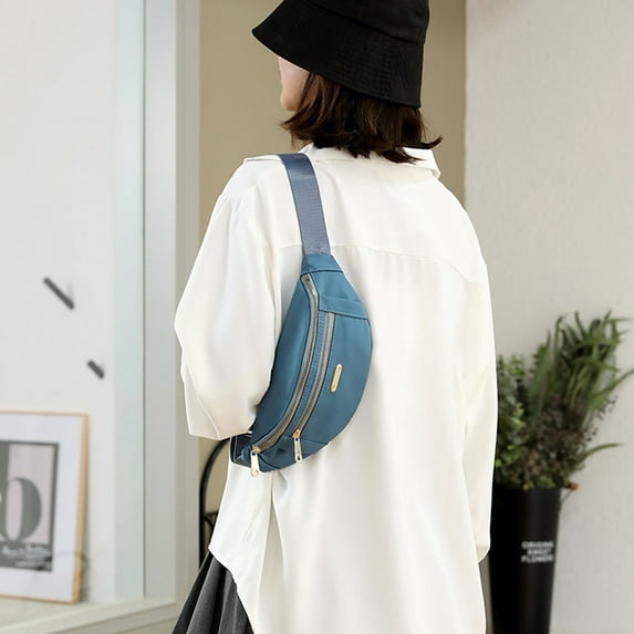Jacenvly Backpack Laptop Ladies Casual Crossbody Multi Pocket Shoulder Nylon Bag Travel Shopping Hiking Daily Use
